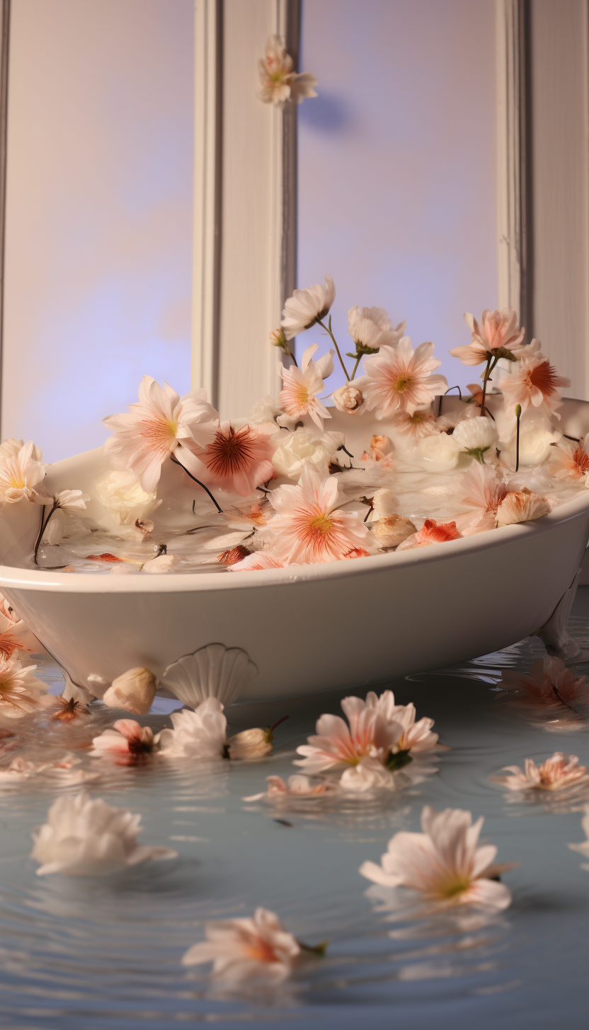 How To Make Fake Flowers Float Milk Bath