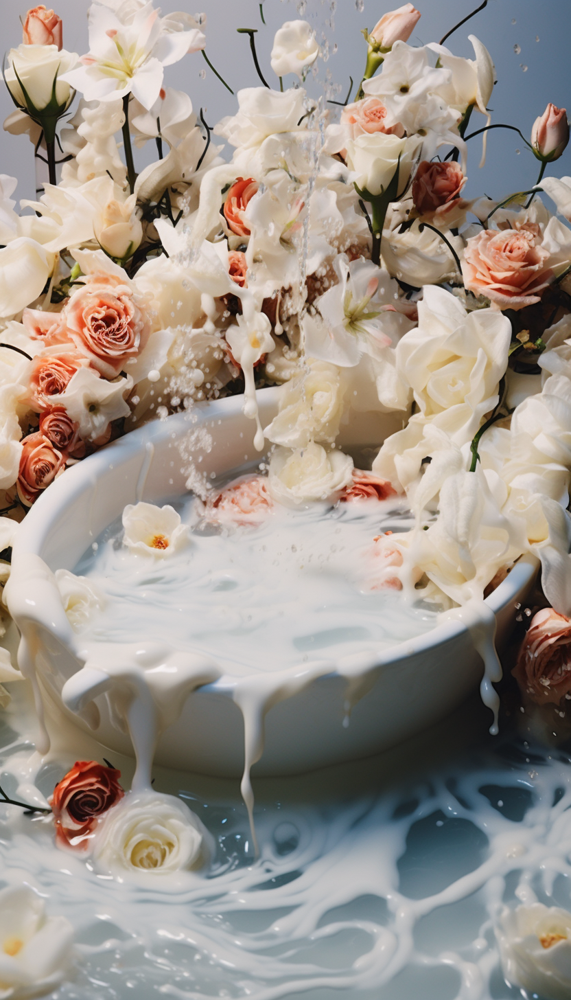 How To Make Fake Flowers Float Milk Bath